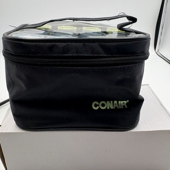 Conair Hot Rollers Compact Travel w/Case Clips Instant Heat Blue Green Tested - Picture 2 of 5